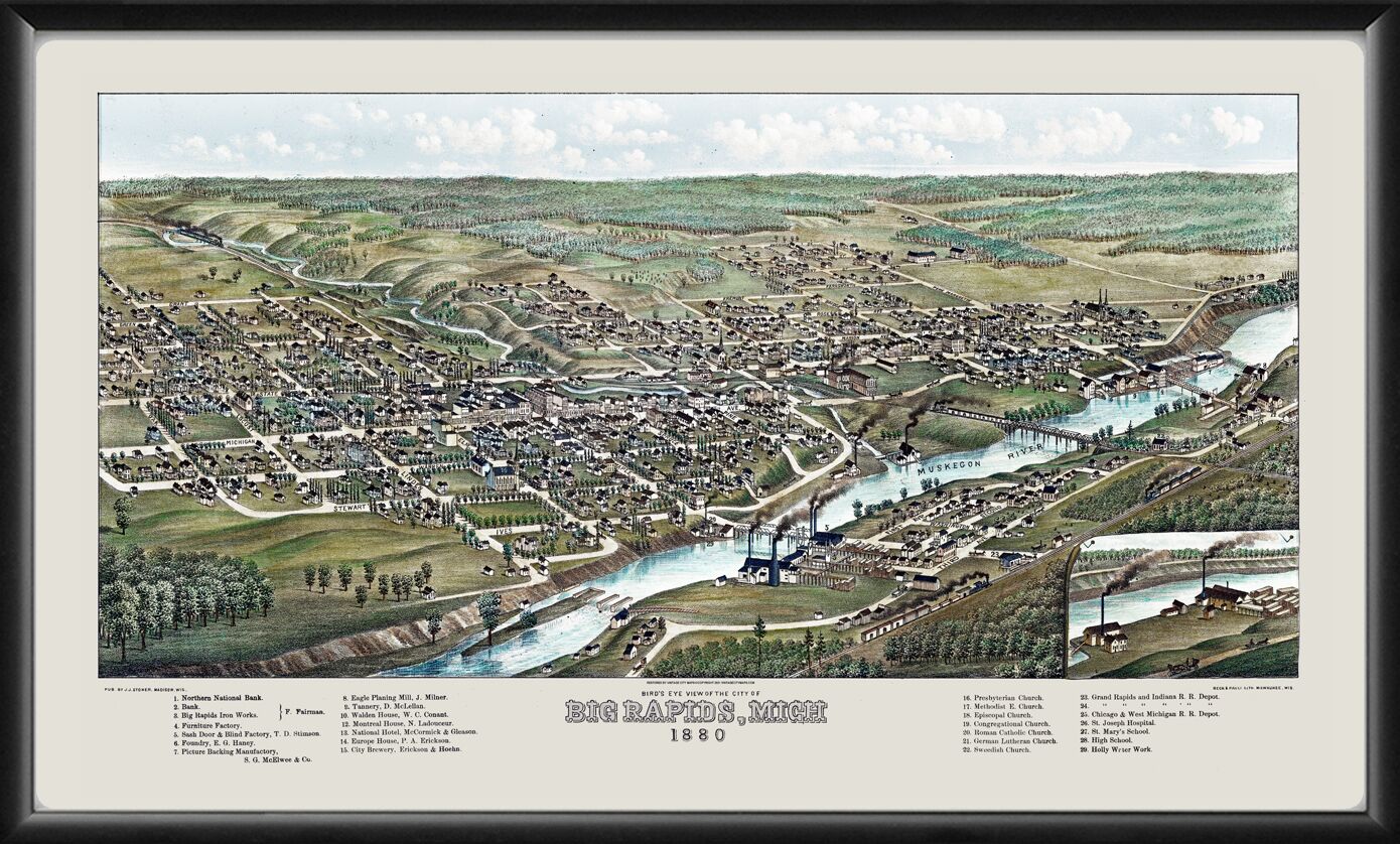 Big Rapids MI 1880 JJStonerColor TM