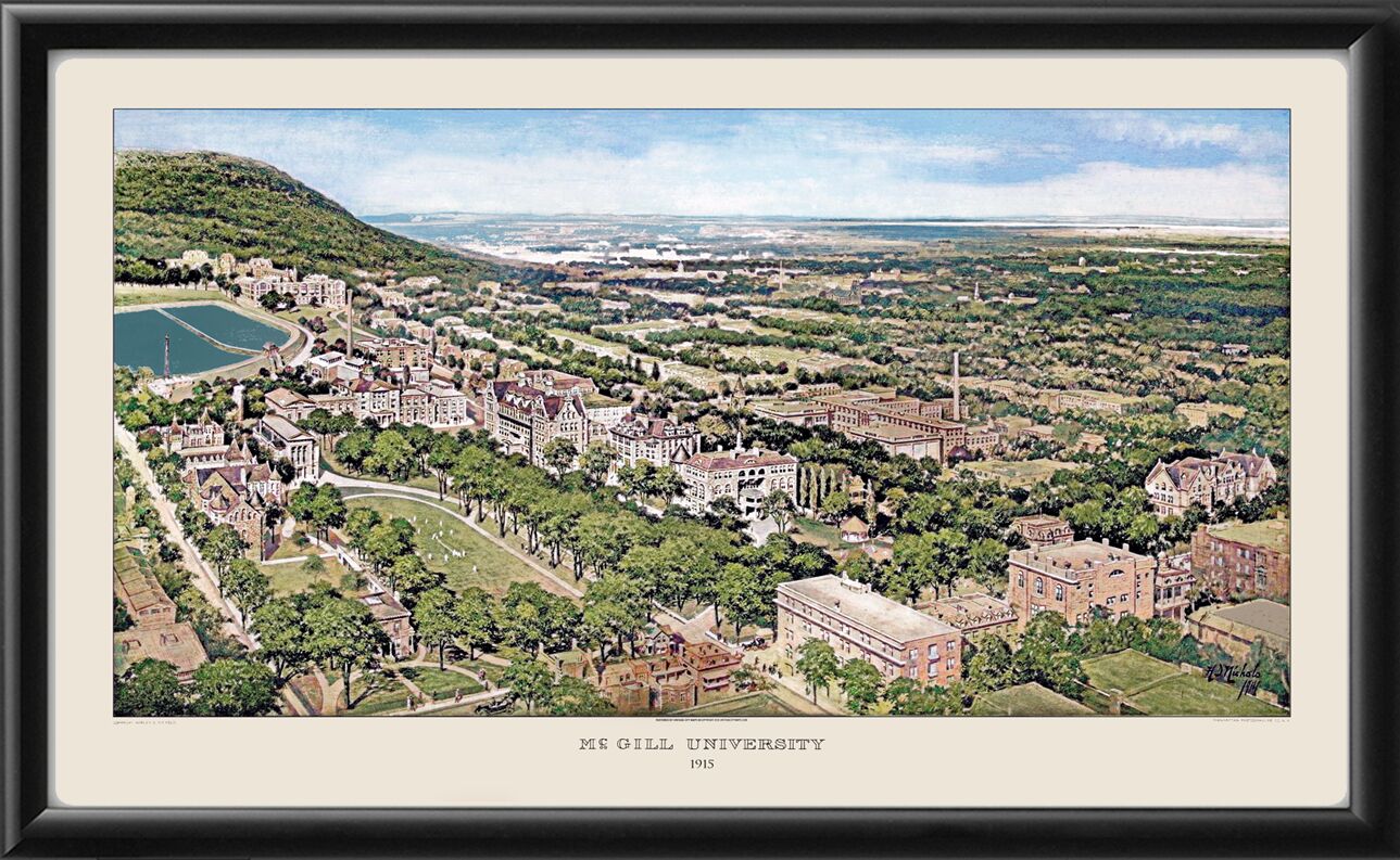 McGill University - Montreal 1915 (Color)