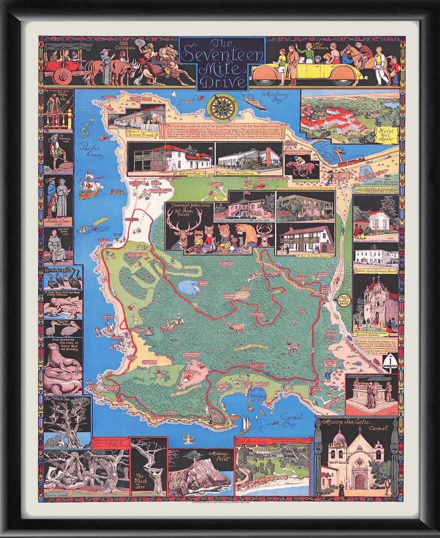 The Seventeen Mile Drive - Monterey CA 1927