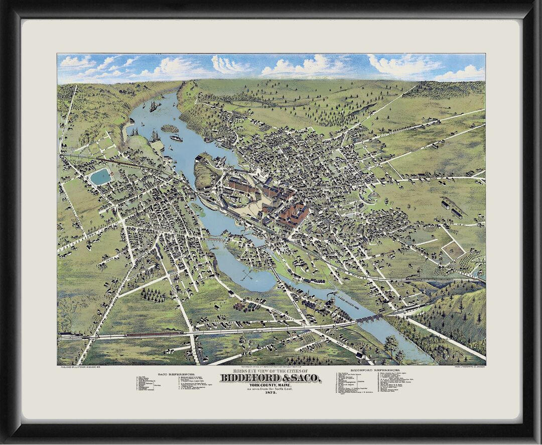 Biddeford & Saco ME 1875