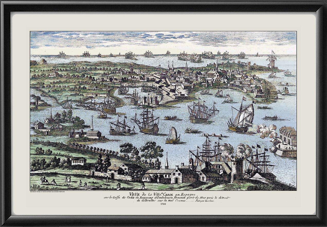 Cadiz Spain 1700 (Color)