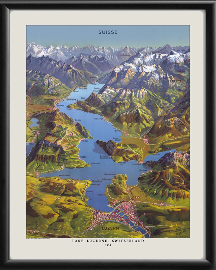 Lake Lucerne Switzerland 1935