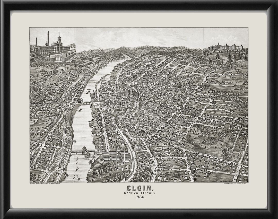 Elgin IL 1880 A.B. Upham TM