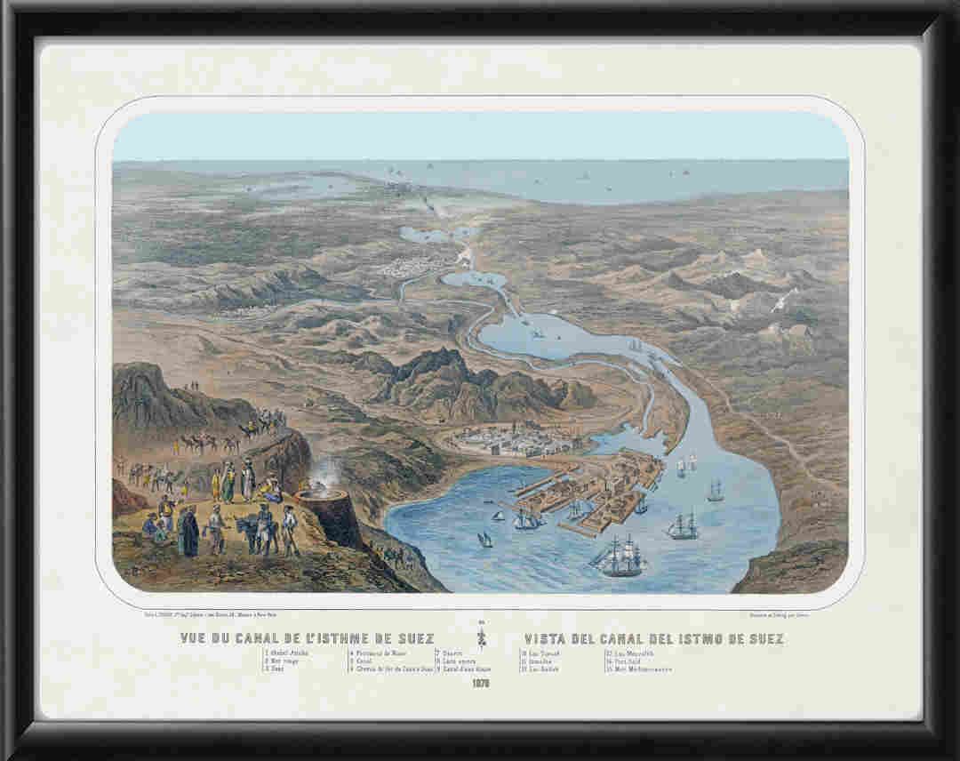 Suez Canal Egypt 1870