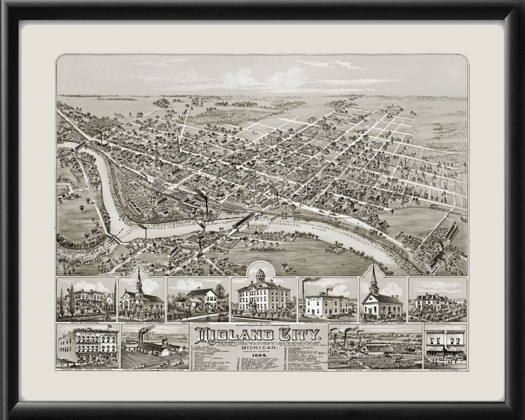 Midland MI 1884 OH Bailey Tm