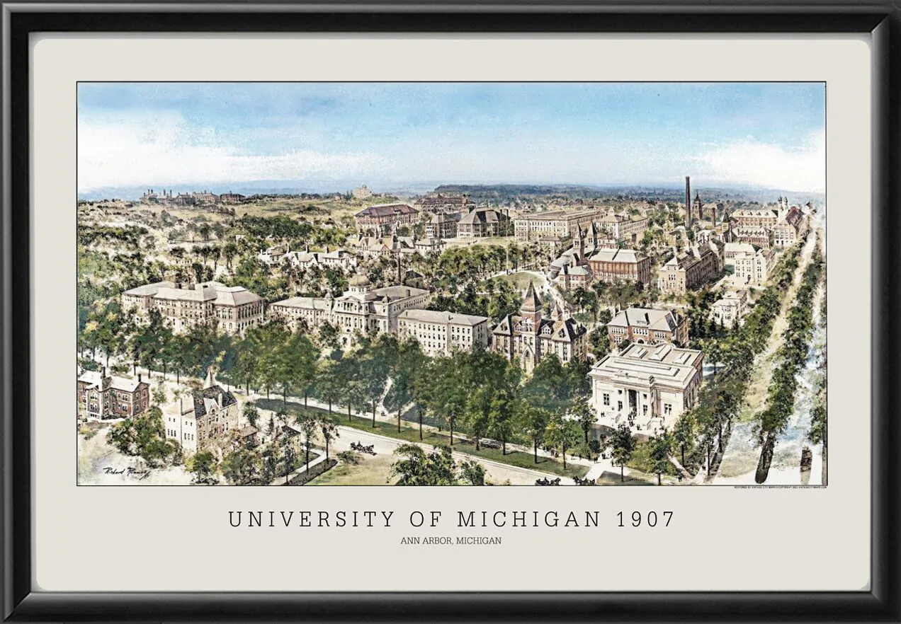 University of Michigan 1907 (Color)