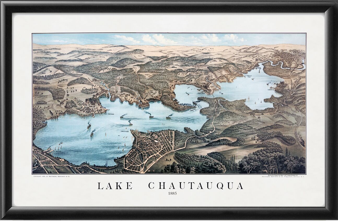 Chautauqua Lake NY 1885