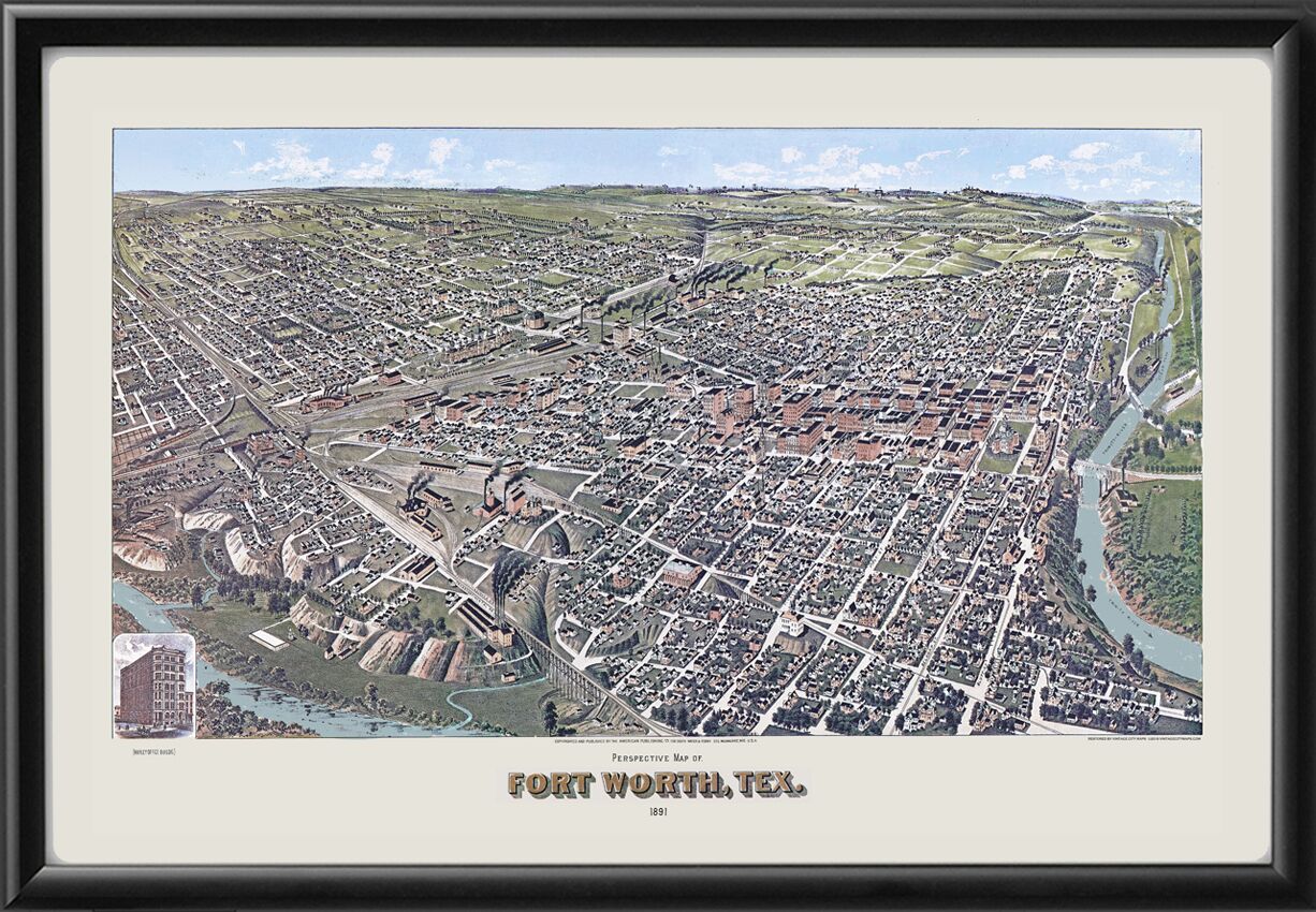 Fort Worth TX 1891 (Color)