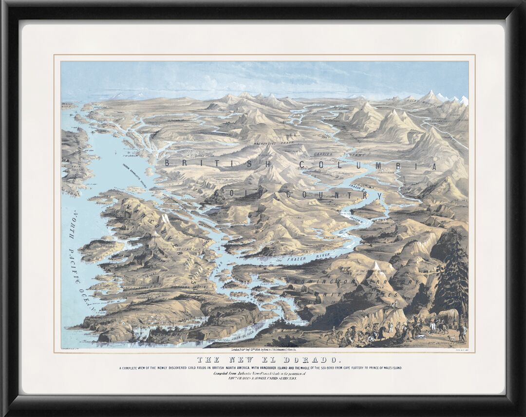 British Columbia Gold Country, Canada 1858