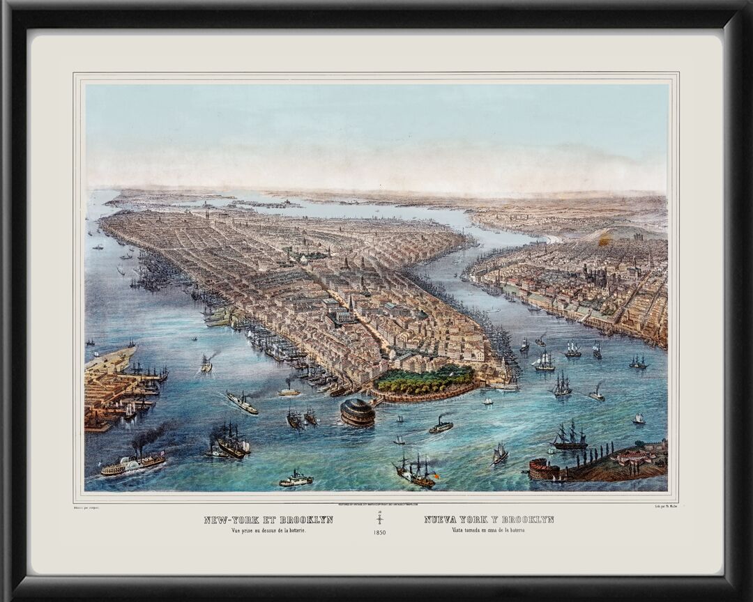 New York City NY 1850 Theodore Muller TM