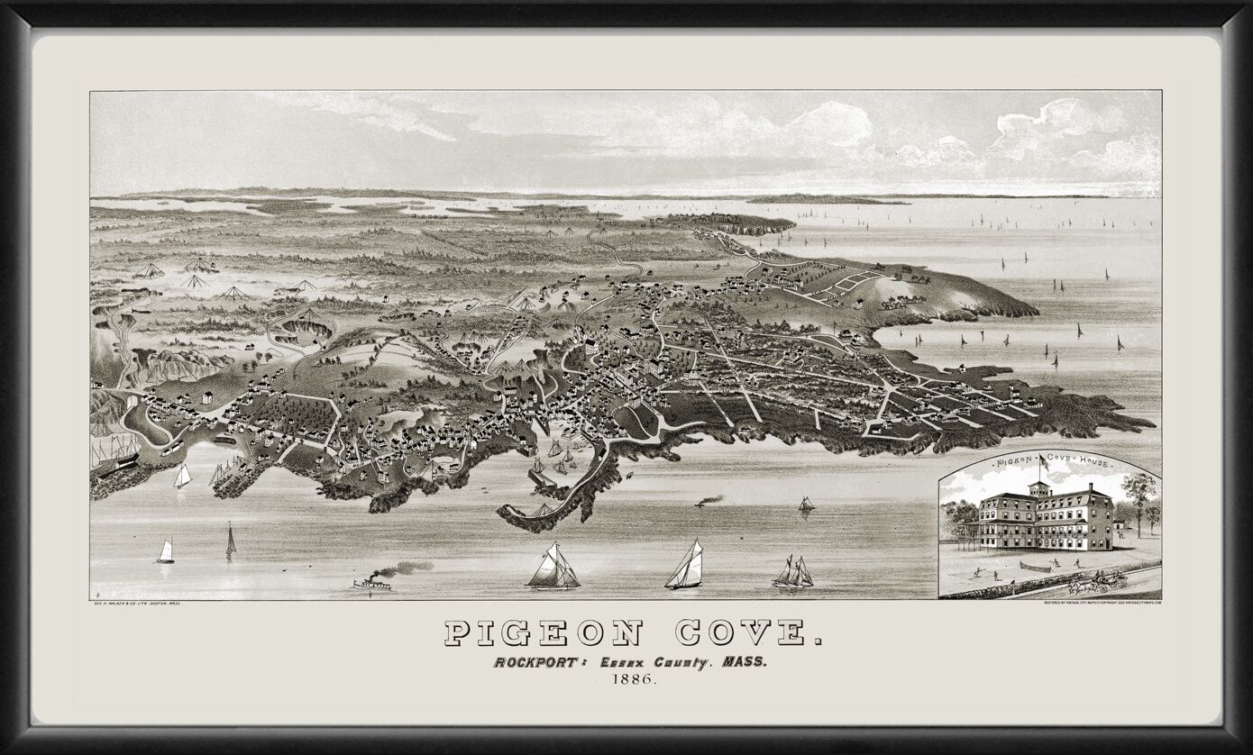 Pigeon Cove, Rockport MA 1860 GeoWalker Tm