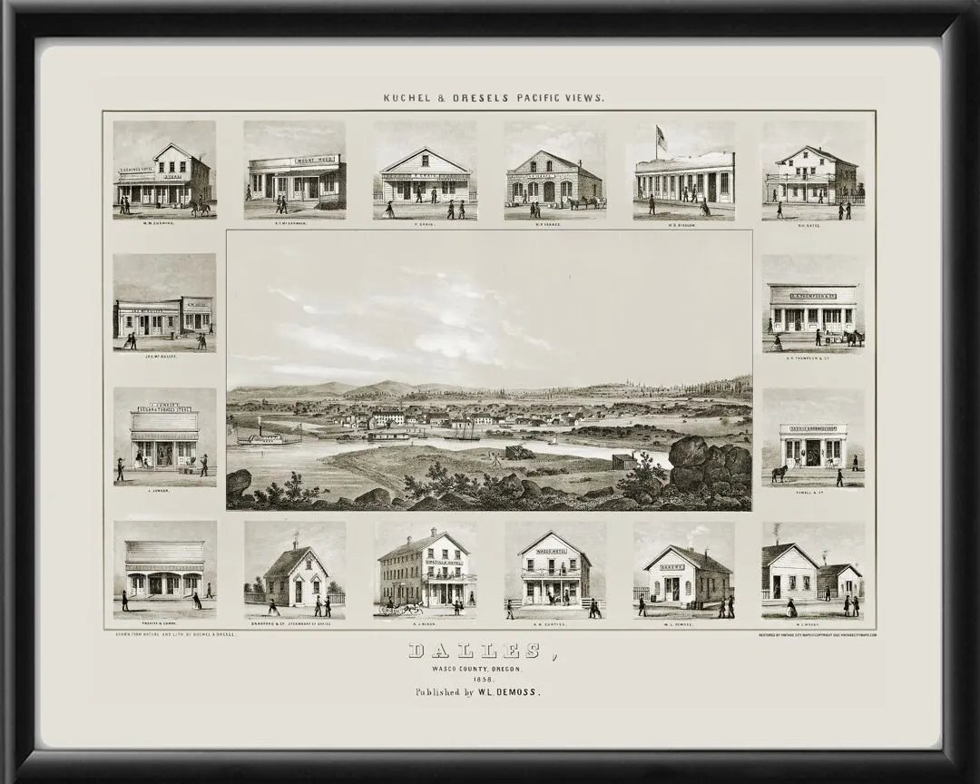 The Dalles OR 1858