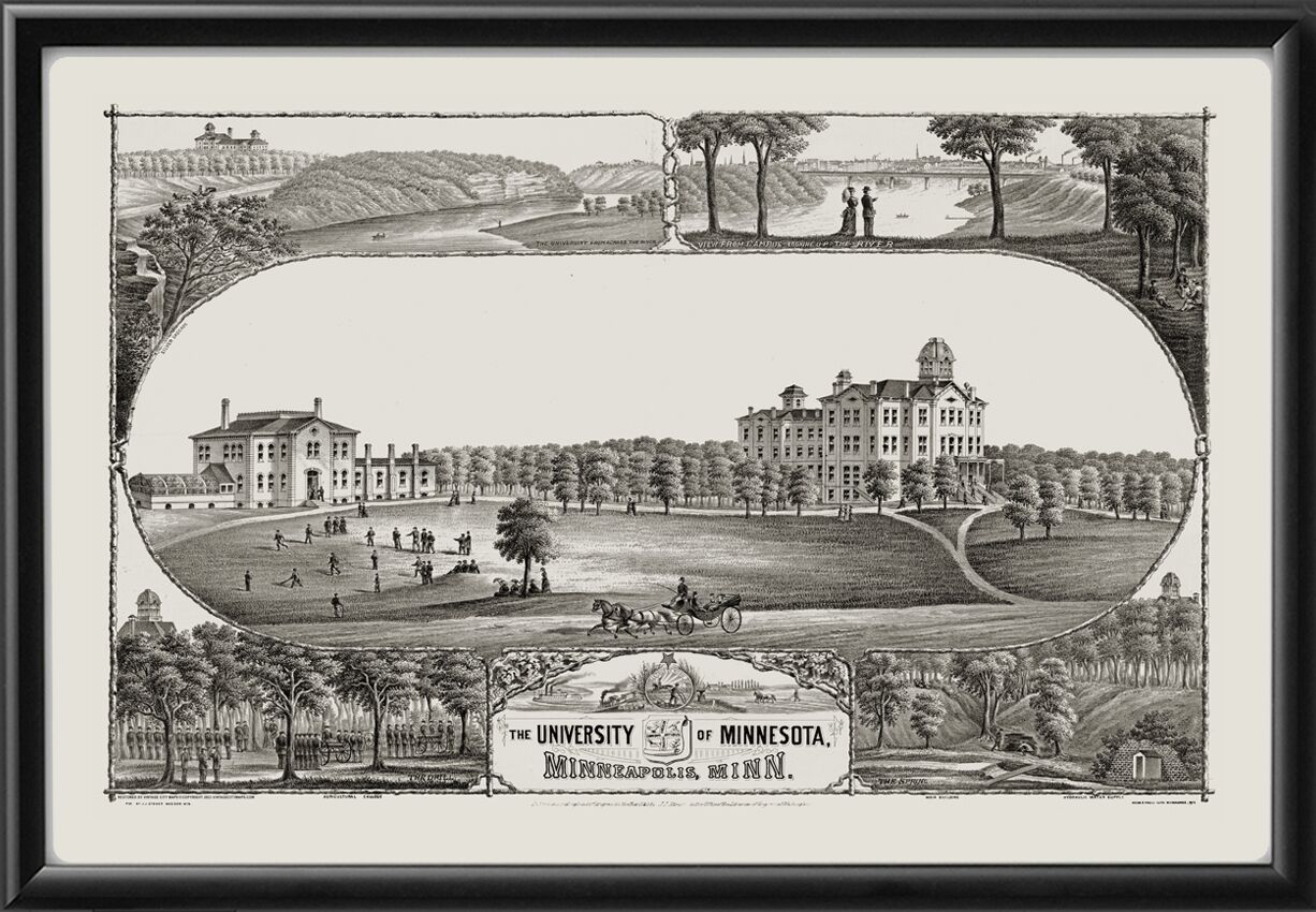 University of Minnesota Minneapolis MN 1880 JJStoner Tm