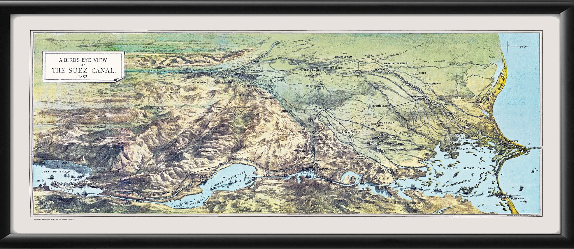 Suez Canal Egypt 1882