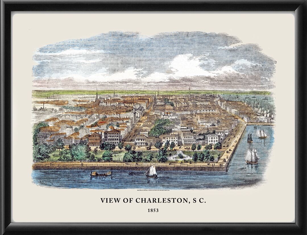 Charleston SC 1853 (Color)