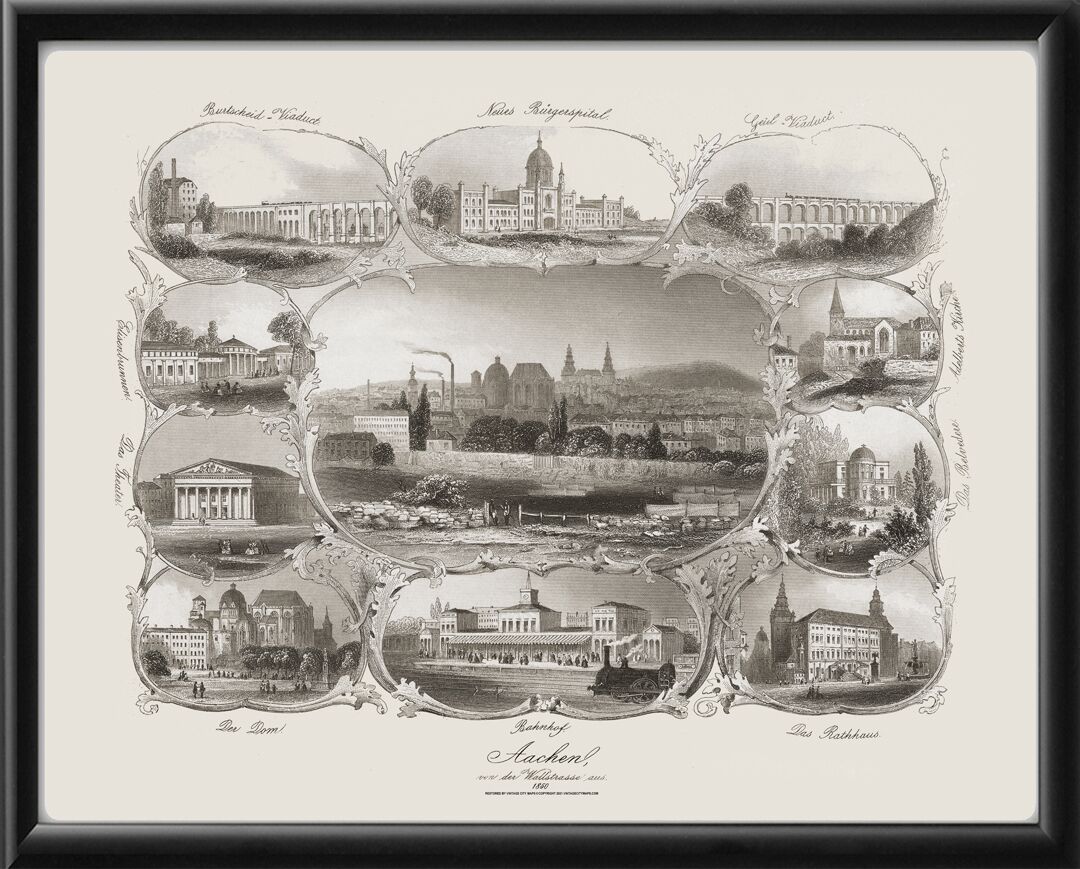 Aachen Germany 1850