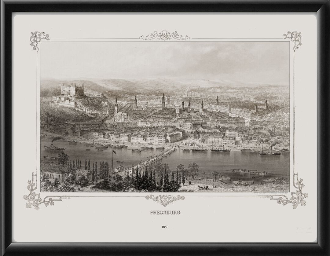 Pressburg (Bratislava) Slovakia 1850