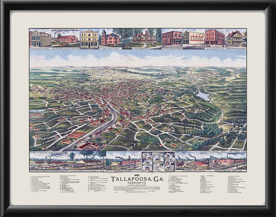 Tallapoosa GA 1892 (Color)