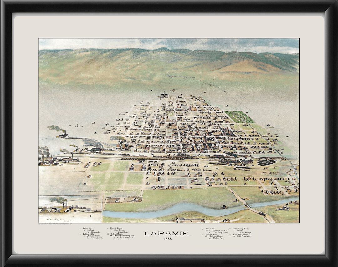 Laramie WY 1888 (Color)