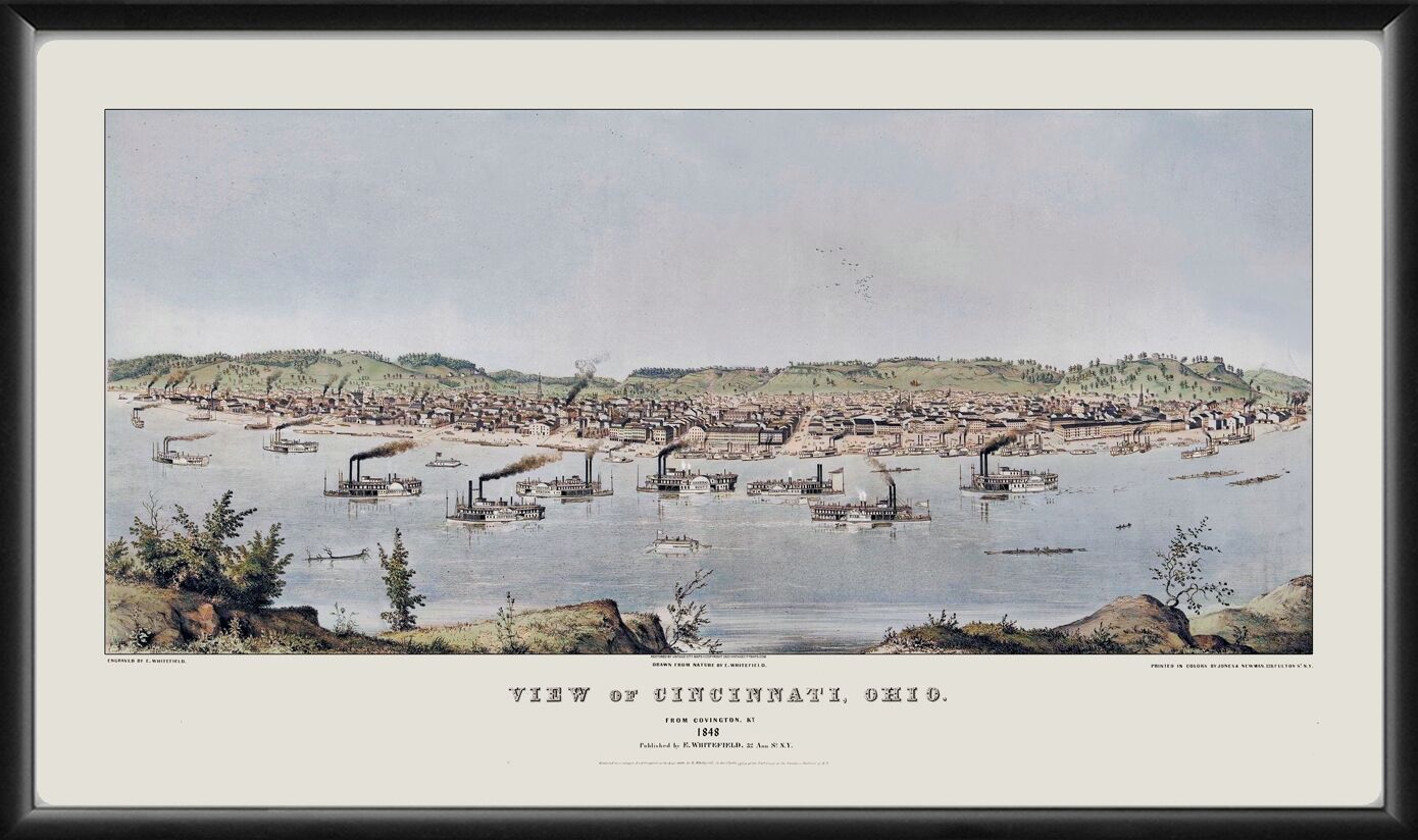 Cincinnati OH 1848 (Color)
