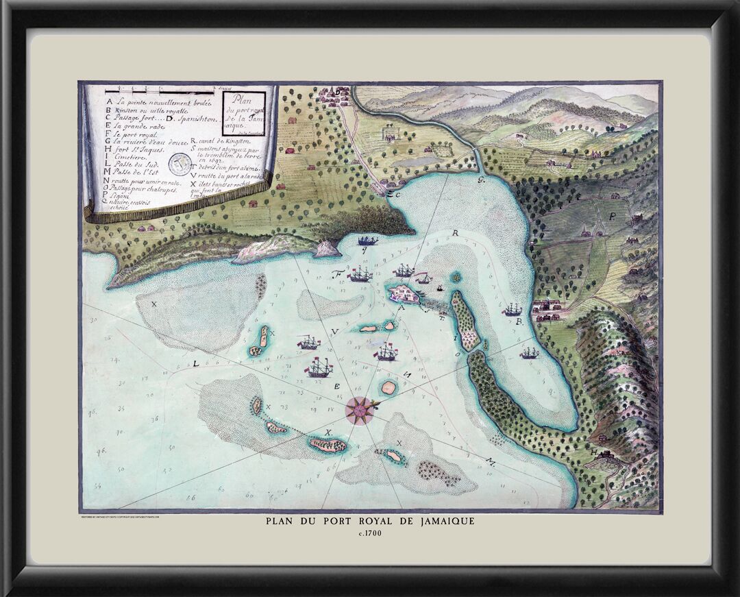 Royal Port of Kingston Jamaica 1700 TM