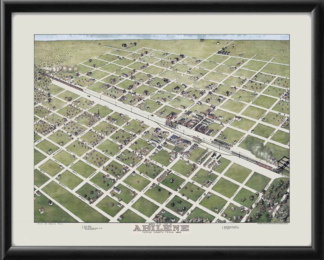 Abilene TX 1883 (Color)