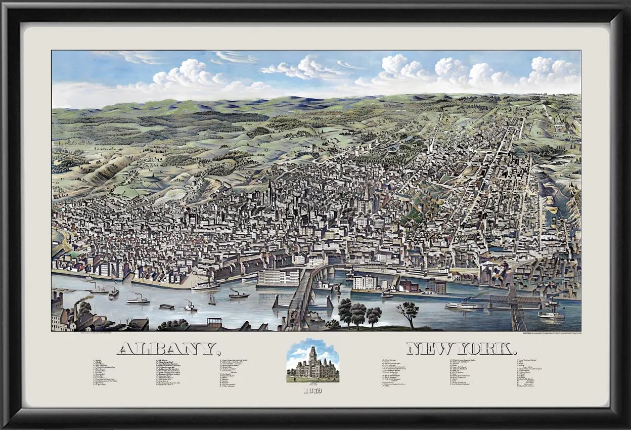 Albany NY 1879 (Color)