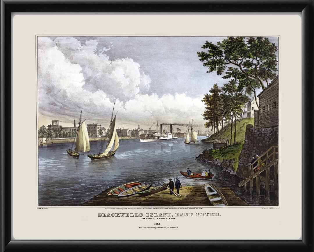 New York City NY 1862 Blackwell's Island
