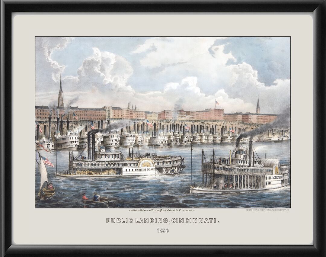 Cincinnati OH Public Landing 1856