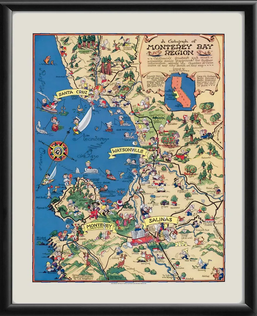 Monterey Bay Region CA 1932