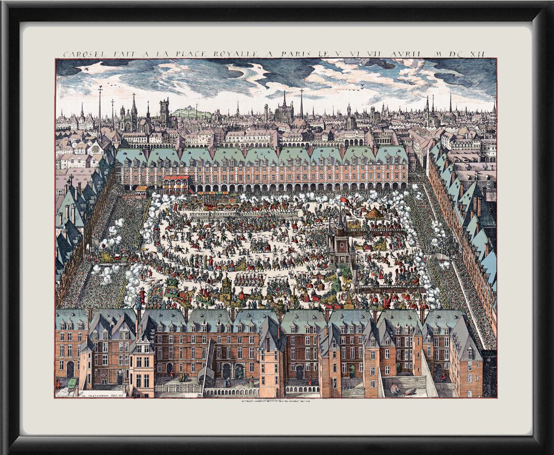 Paris France 1612 - Royal Palace (Color)