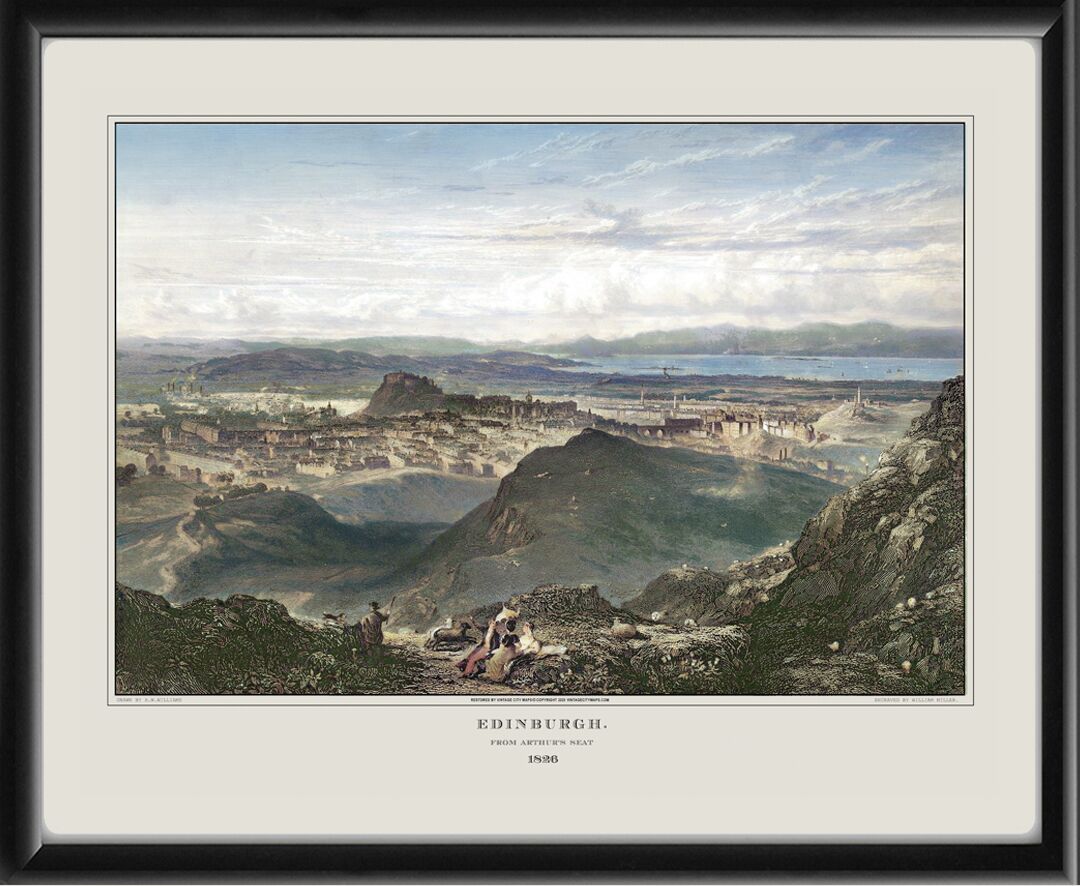 Edinburgh from Arthur's Seat 1826