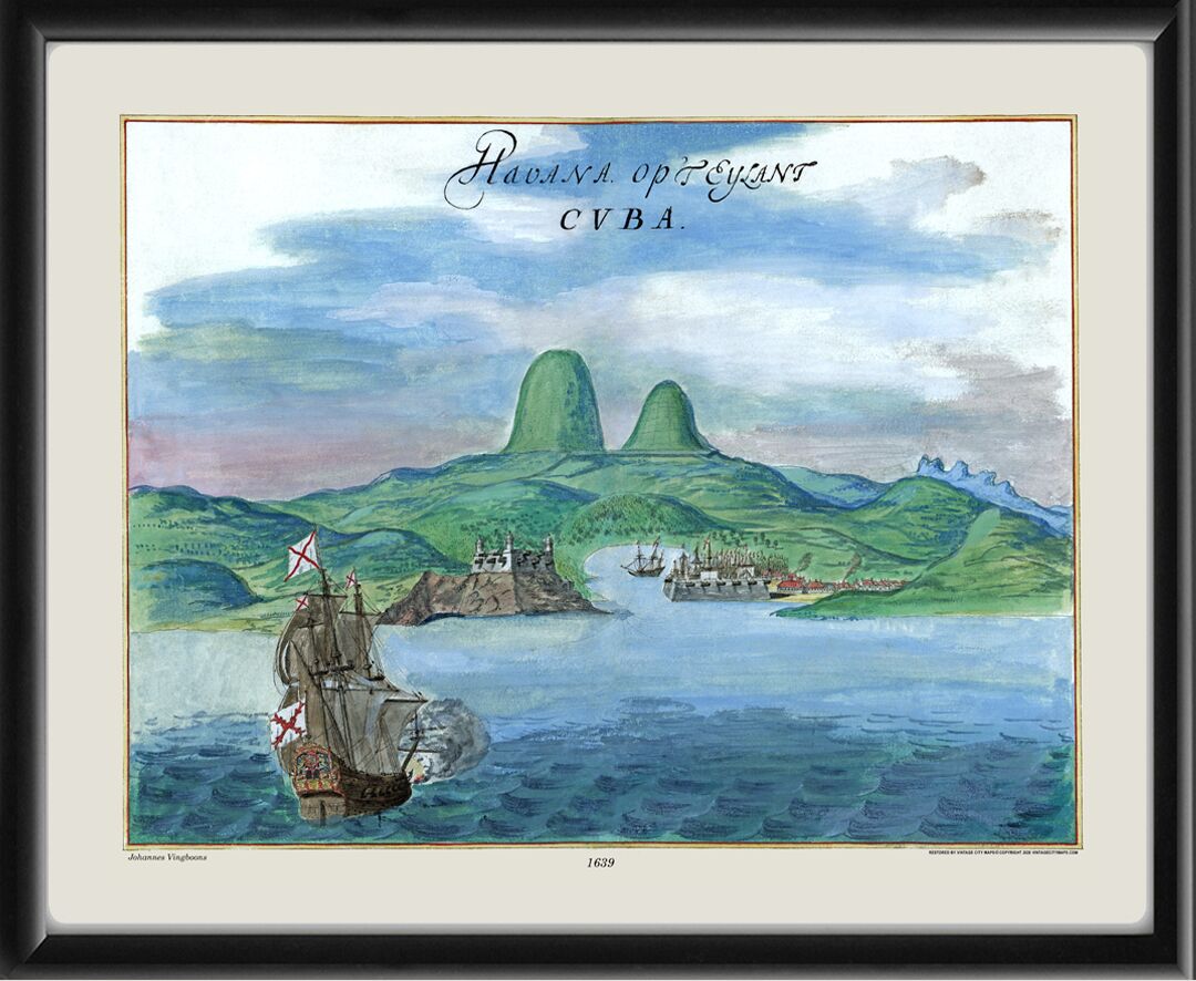Havana Cuba 1639 Johannes Vingboons