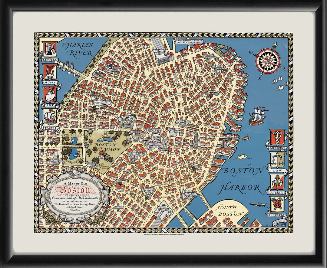 Old Boston in the Commonwealth of Massachusetts 1929 Charles Capon