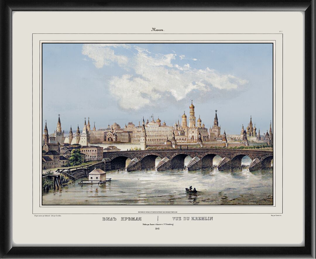 Moscow Russia 1845 Alfred-Leon Lemercier