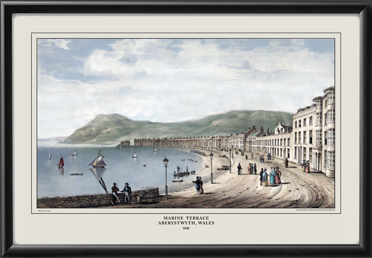 Aberystwyth Wales 1840 Marine Terrace William Crane