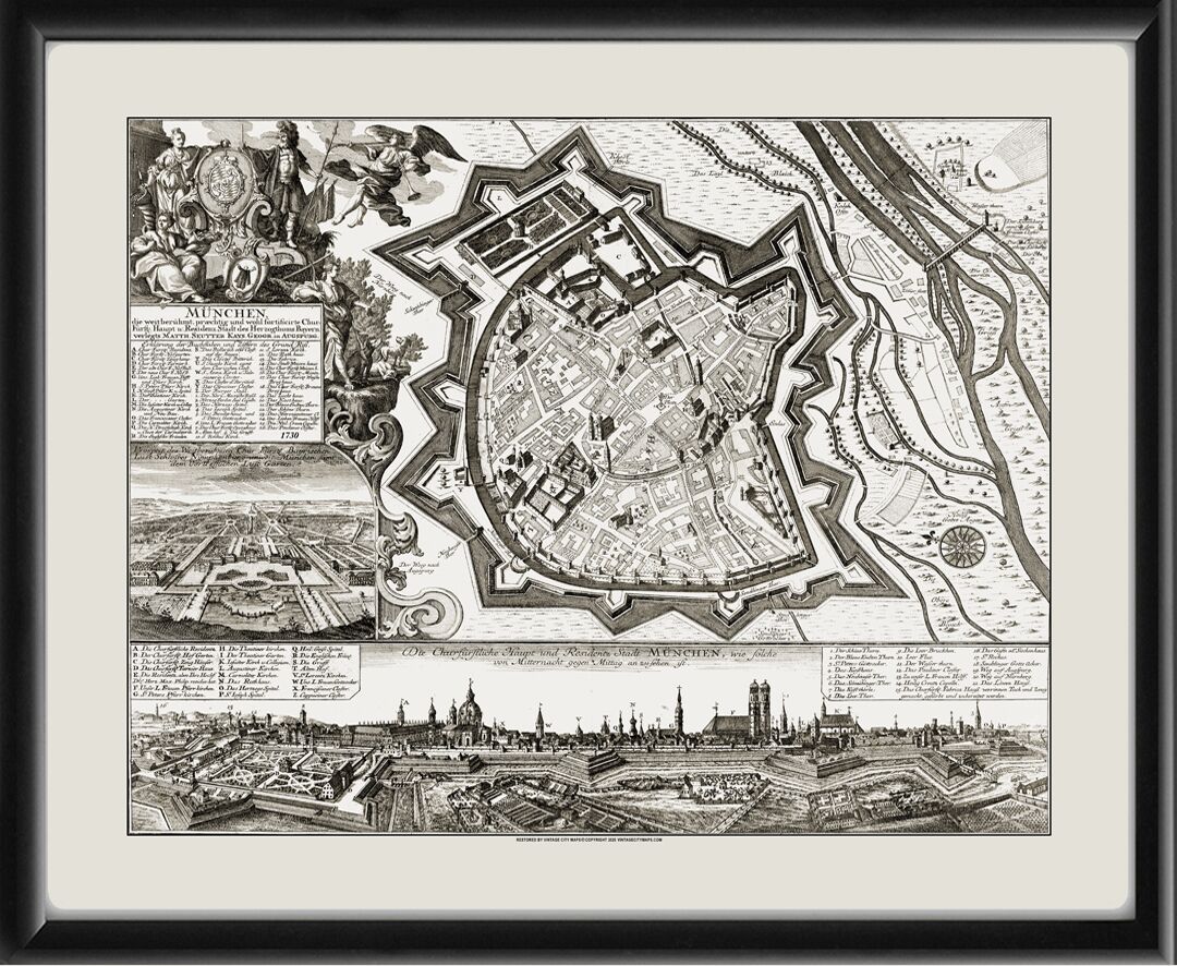 Munich Germany 1730 Matthäus Seutter