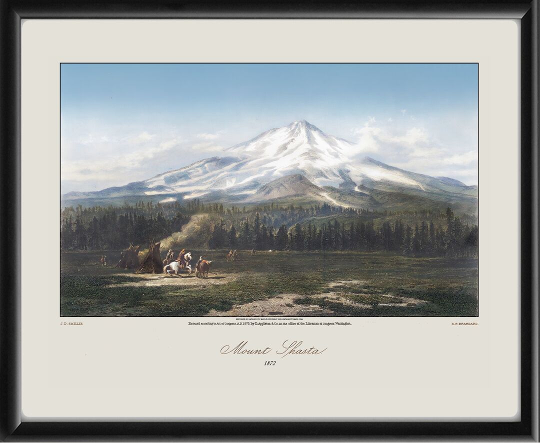 Mount Shasta CA 1872 James Smillie