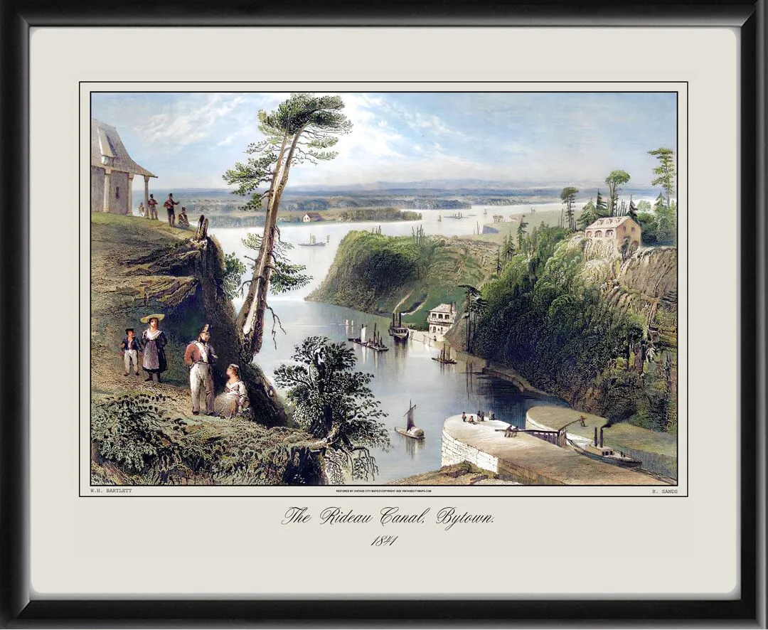 Ottawa (Bytown) Canada - Rideau Canal 1841