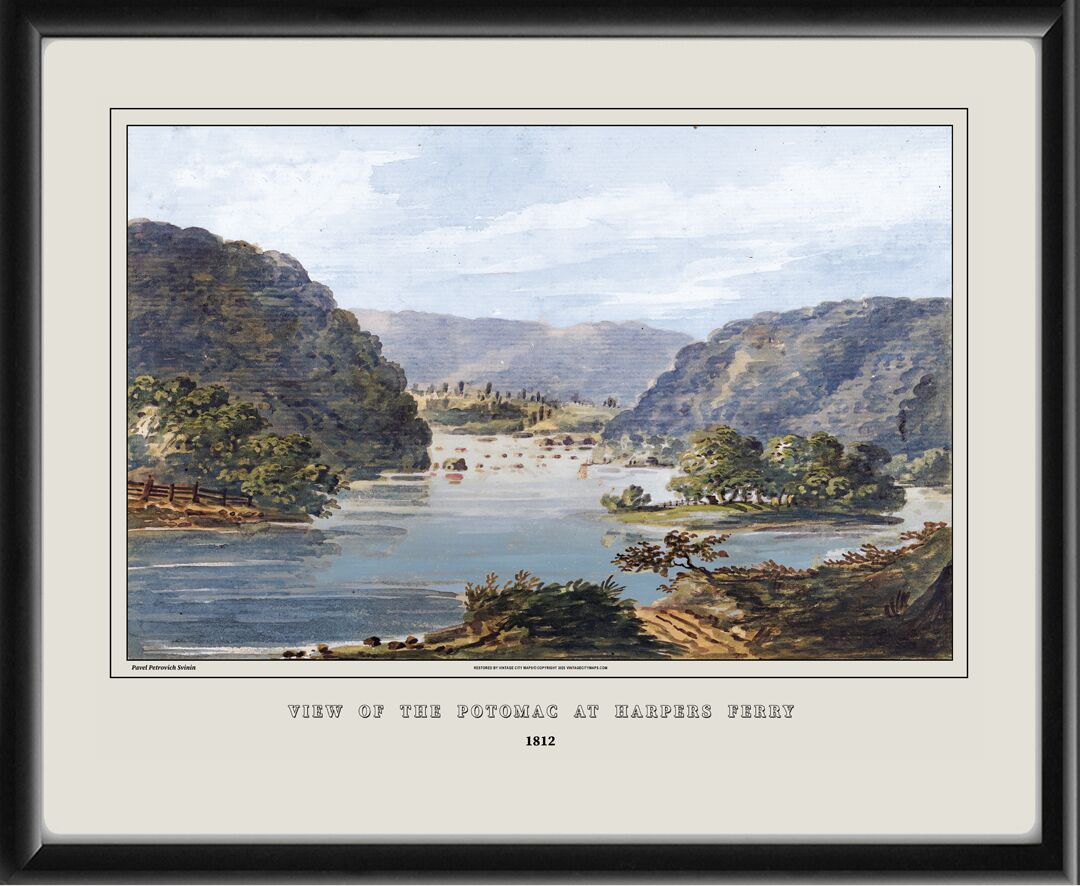 Harpers Ferry WV 1812 - View of the Potomac