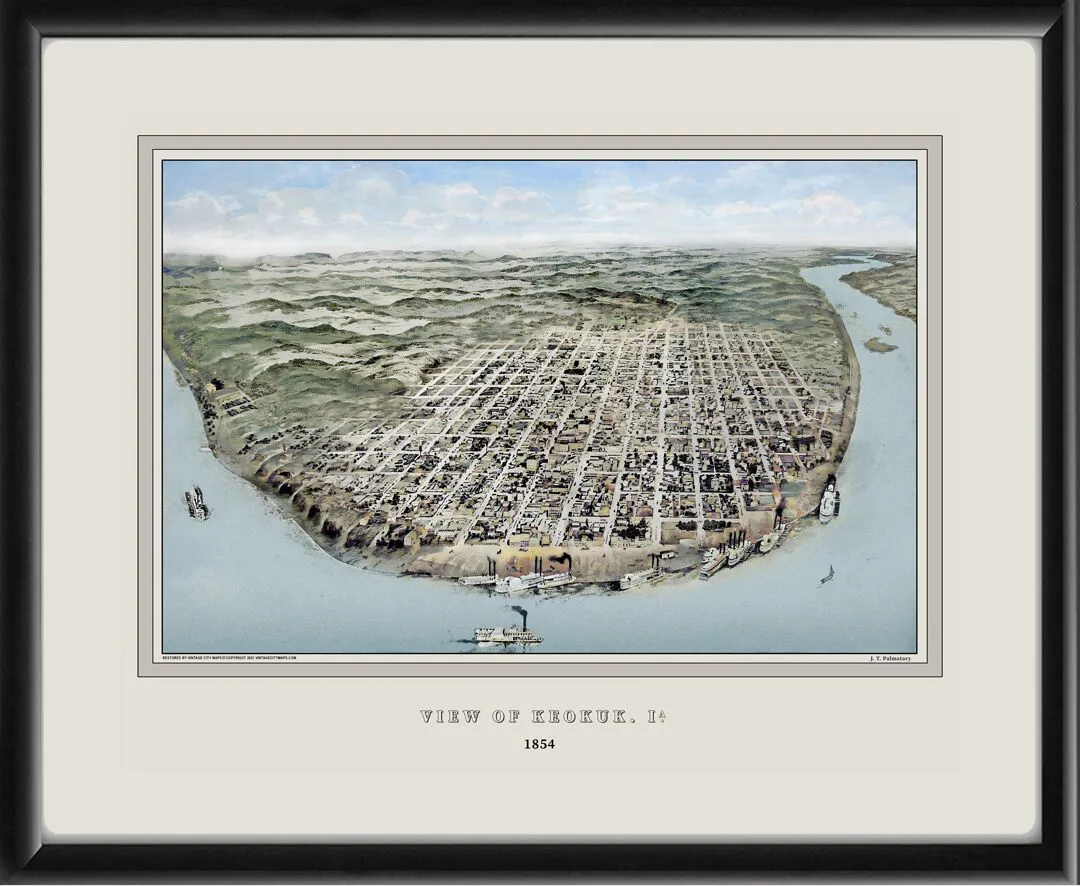 Keokuk IA 1854 J.T. Palmatary