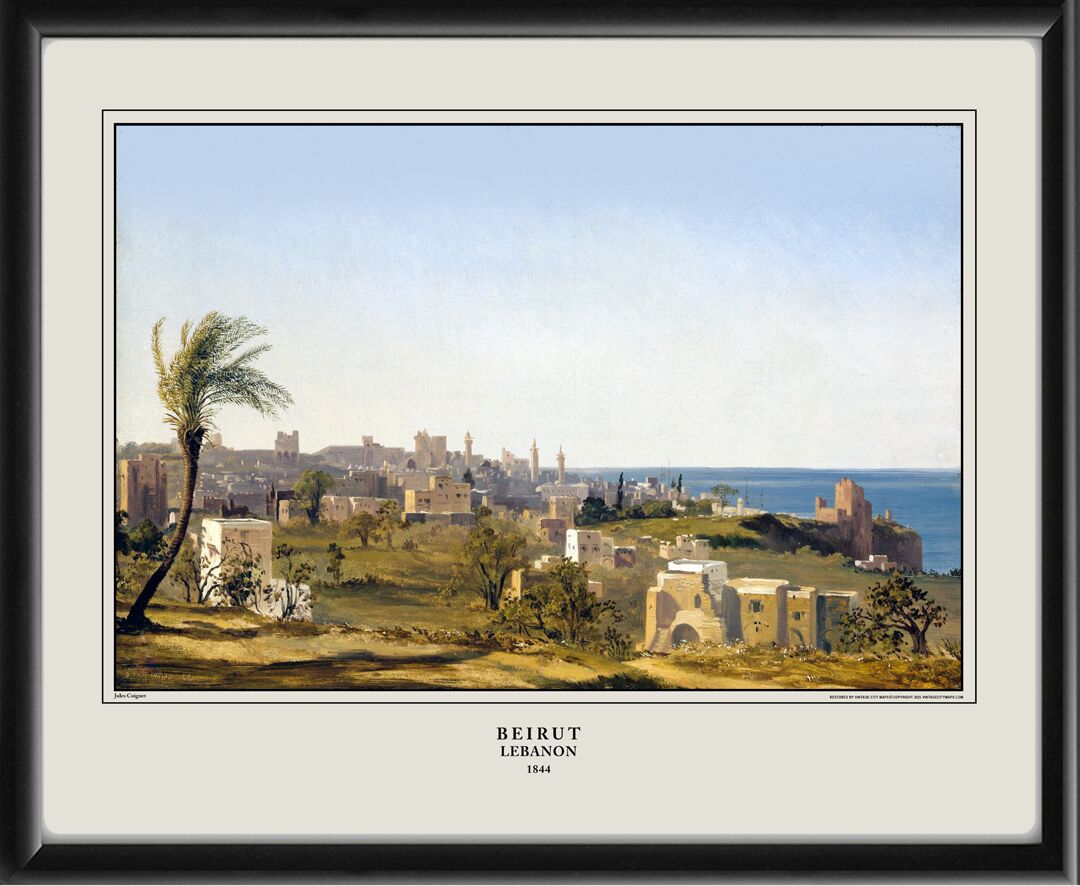 Beirut Lebanon 1844 Jules Coignet