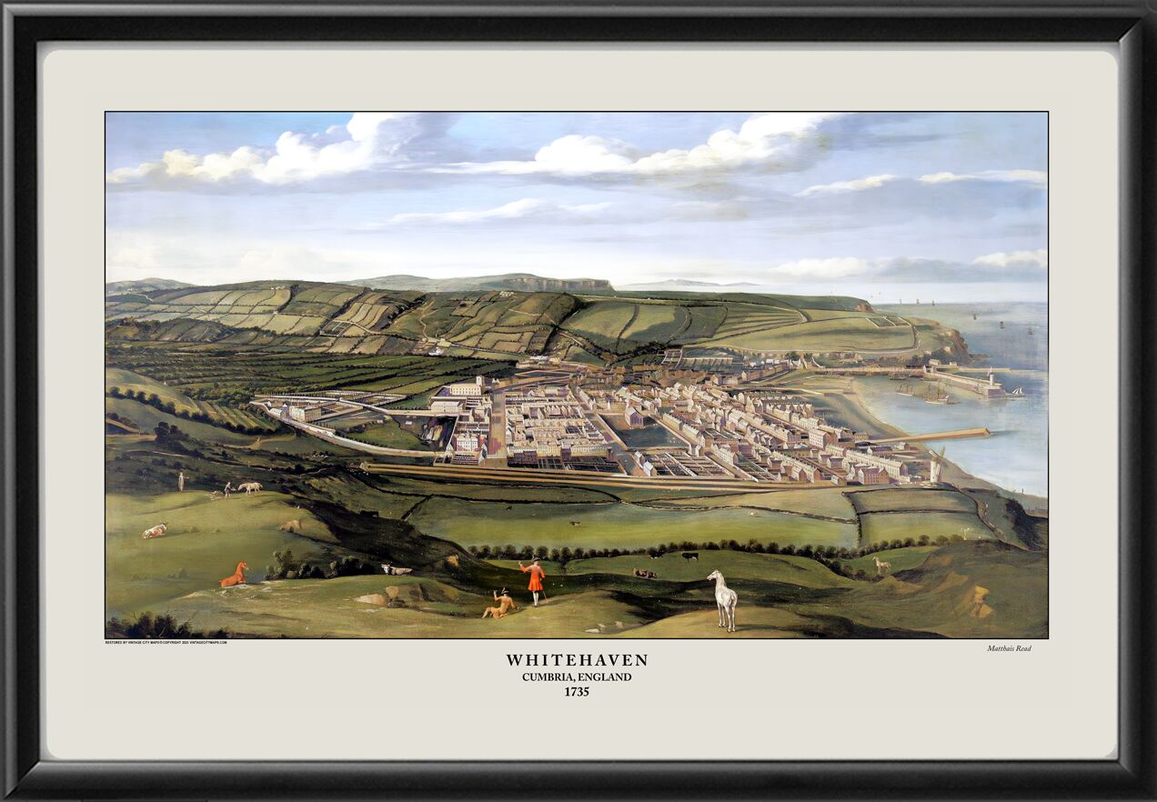 Whitehaven in the Cumberland district of Cumbria, England