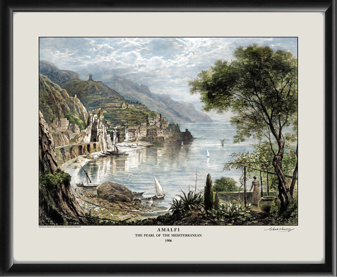 Amalfi Italy 1906 Charles O. Murray