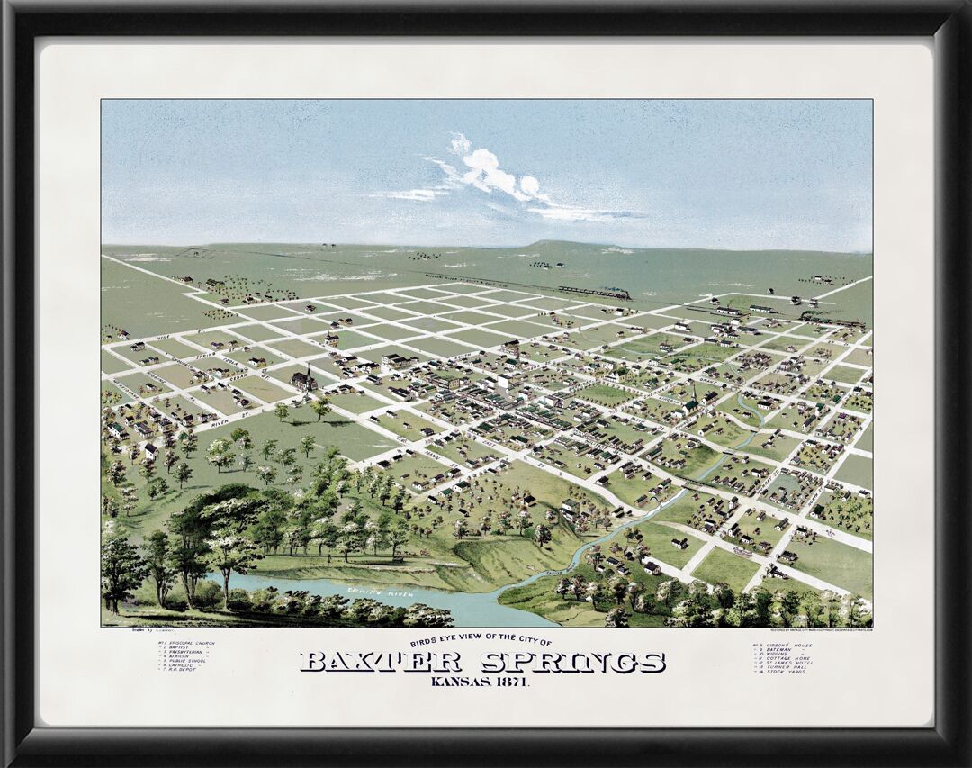 Baxter Springs KS 1871 Glover