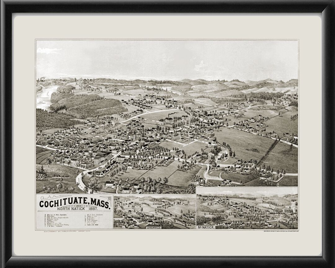 Cochituate MA and North Natick 1887 George Norris TM