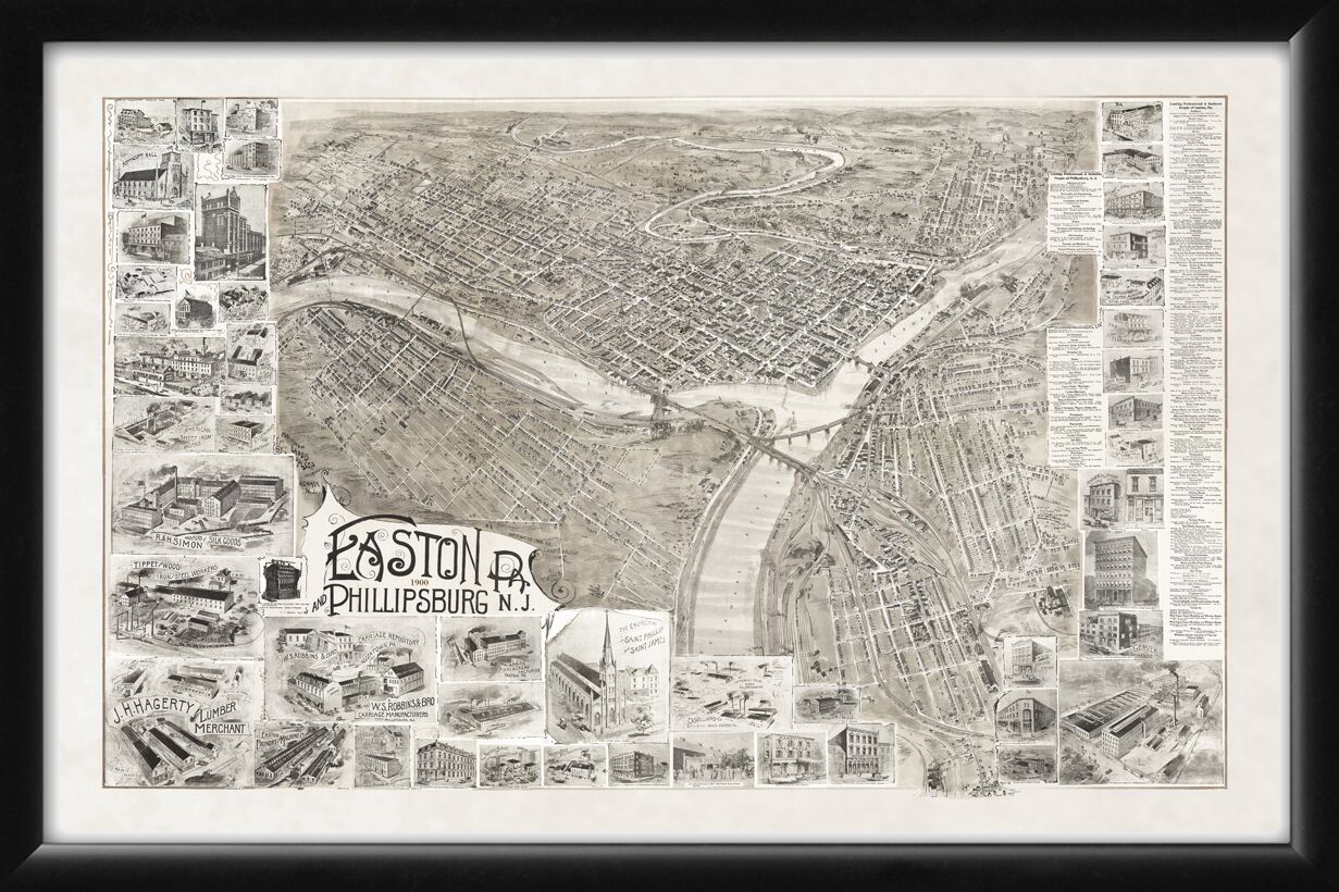 Easton PA & Phillipsburg NJ 1900