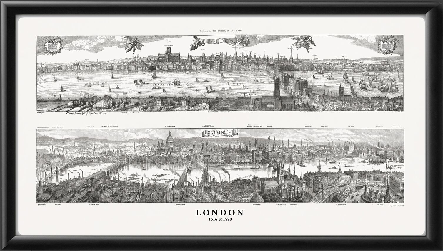 London England 1616 & 1890