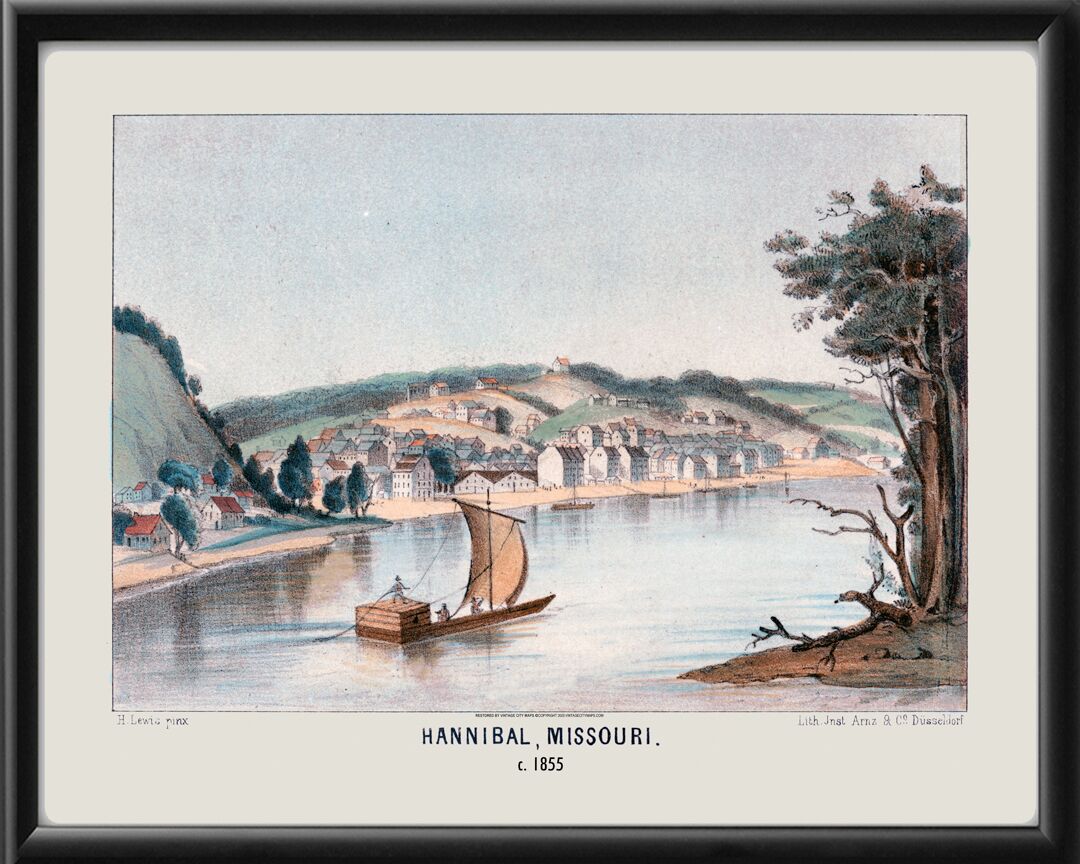 Hannibal MO c1855 Henry Lewis TM