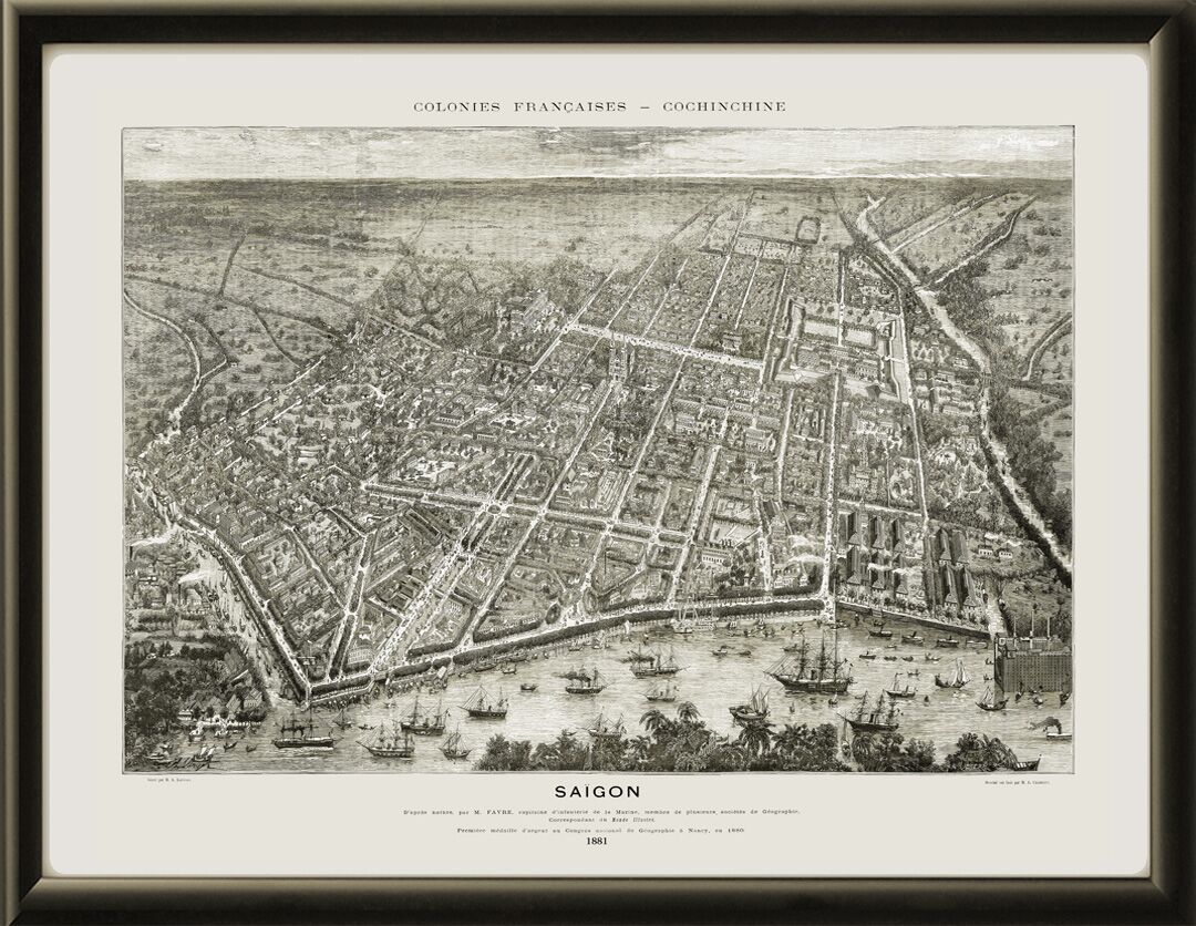 Citadel of Saigon Vietnam 1881 TM
